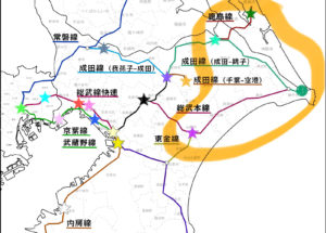 千葉周辺JR路線図