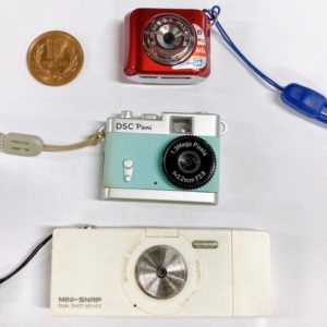 MINI-SNAPとPieniとのサイズ比較。Pieniよりも小さく、MINI-SNAPの1/3程度のサイズしかない