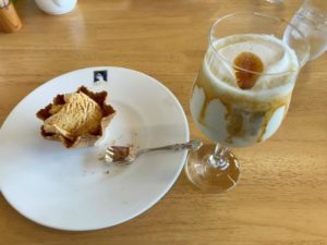 アーモンドアイスケーキと紅はるか＆ミルクキャラメル