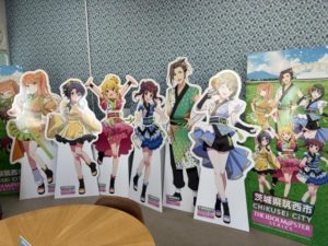 去年のコラボ面子のパネル達。